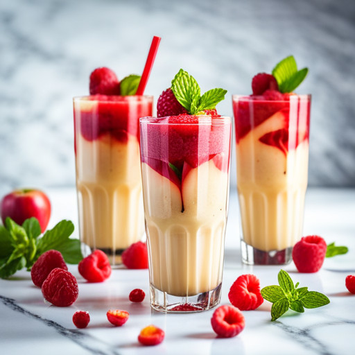 recette de smoothie maison aux Pommes et aux Framboise 90223