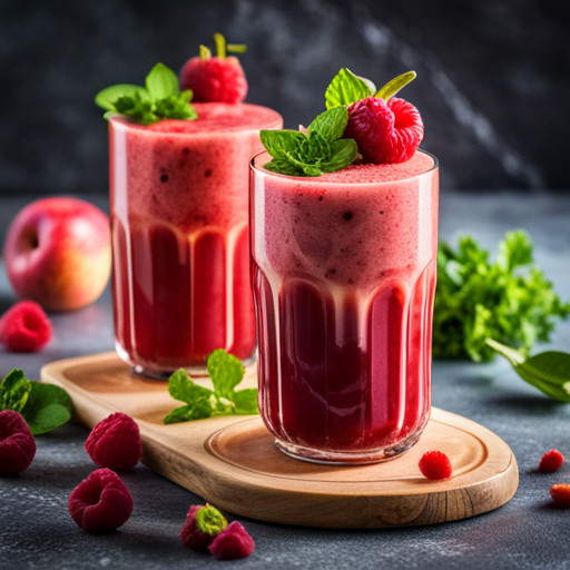 recette de smoothie maison aux Pommes et aux Framboise 90222